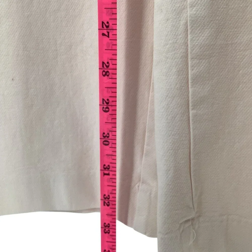 Ann Taylor Factory The Crop Mid Rise Ankle Pants Pink Size 14 - Picture 2 of 7